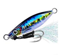 Desiumite Leurre de pêche en métal, coule rapidement avec action de nage réaliste, attracteur réfléchissant pour eau douce et eau salée, 4,3 à 7 cm, multicolore (C 4,3 cm)