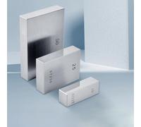 Desiumite Lot de 10 blocs de jauge en acier pour métrologie dimensionnelle, outil de mesure de 0,5 à 100 mm avec certificat d'étalonnage, dureté 64, atelier