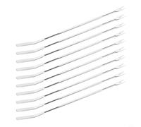 Desiumite Lot de 10 fourchettes à pince à homard en acier inoxydable avec extrémités cuillère et fourchette pour pattes de crabe, noix, olives, coquillages