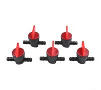 Desiumite Lot de 10 valves d'arrêt de carburant droites en ligne pour petits moteurs, compatibles avec Tecumseh pour Honda Outdoor Power Equipment, noir + plastique rouge