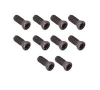 Desiumite Lot de 10 vis à métaux M2 M25 M5 pour CNC pour vis à douille Torx pour tour pour outils, fixations de rechange pour inserts en carbure, vis filetées en acier (3 x 8 mm)