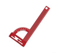 Desiumite Lot de 100 règles de mesure professionnelles à angle droit en aluminium de 300 mm pour travaux de mise en page, encadrement et découpe, règle de marquage du bois
