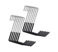 Desiumite Lot de 12 crochets robustes de type S pour rangement de garage, crochets en fer pour accrocher une échelle, un porte-vélos, supporte 22,7 kg, parfaits pour organiser un garage ou un espace