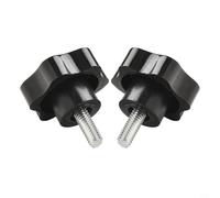 Desiumite Lot de 2 boutons de rechange 792002 pour tondeuse à gazon Hustler - Bouton de commande noir avec filetage 5/16-18 x 3/4", compatibles avec tours et industriels