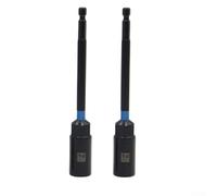 Desiumite Lot de 2 clés à douille magnétiques avec tige de 6,35 mm pour tournevis hexagonal en acier au chrome vanadium de 150 mm pour réparation de machines de voiture et moto (6/8 (2 pièces de 14 mm