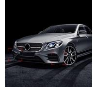 Desiumite Lot de 2 enjoliveurs de pare-chocs avant pour - Classe E W213 C238 modèles 2016-2019, compatibles avec E180 E200 E220 E300 E43 E53 pour AMG Line, plastique ABS FI (noir)