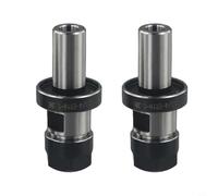 Desiumite Lot de 2 mandrins à pince ER16 à tige droite de 1,9 cm, porte-outils avec fentes, pour usinage TTS, longueur de poignée de 3,5 cm, vitesse maximale de 12 000 tr/min