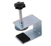 Desiumite Lot de 2 pinces d'installation avant de tiroir en acier robuste avec rembourrage en silicone pour le travail du bois résistant aux rayures et assemblage d'armoires Argenté