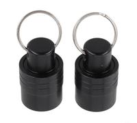Desiumite Lot de 2 porte-embouts de tournevis à tige SDS - Extension de tige de forage - Porte-clé - Outil à dégagement rapide - Alliage d'aluminium noir - 40 x 35 mm