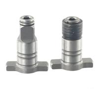 Desiumite Lot de 2 tiges de clé électrique sans balais 18 V avec adaptateur hexagonal de 6,35 mm pour perceuses sans fil, tournevis à double usage et arbre de clé pour changement rapide de 1,27 cm