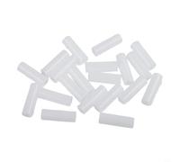 Desiumite Lot de 20 connecteurs de rechange pour poteau de tente - Épissure droite - Installation rapide - Poteaux en fibre de verre et aluminium - Stabilité améliorée - Blanc épais - 8,5 mm à 19 mm