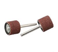 Desiumite Lot de 25 tambours de ponçage pour outils rotatifs avec tiges d'extension, têtes de meulage abrasives 40320 de 1,27 cm, pour le polissage du métal, du bois, les loisirs créatifs (grain 80)