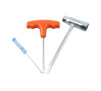 Desiumite Lot de 3 accessoires de tronçonneuse pour tronçonneuse, construction en métal avec poignée antidérapante, design compact et portable pour équipement électrique extérieur