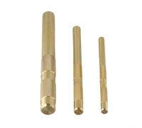 Desiumite Lot de 3 poinçons à dériver en laiton 3/4 1/2 3/8 pouces Outils à main pour usage domestique Réparation automobile Travail du bois Fabrication Mines Poignée moletée Pas de marquages
