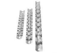 Desiumite Lot de 3 supports de douilles en acier pour douilles de 6,35 mm, 9,5 mm et 1,27 cm avec 8 clips - Plateau de rangement mural pour atelier et garage