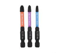 Desiumite Lot de 3 tournevis spéciaux de 65 mm pour électriciens, pointes magnétiques en alliage d'acier (FPH1 FPH2 FPH3) Ph1 compatible Ph3 Ph2