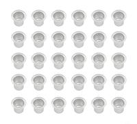 Desiumite Lot de 30 inserts en aluminium pour bougies coniques et de table, supports en métal résistants à la chaleur pour protéger les projets en bois, décoration festive à faire soi-même, pyramides