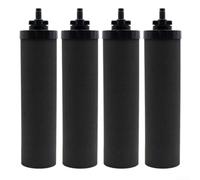 Desiumite Lot de 4 éléments filtrants à charbon actif en coquille de noix de coco - Élément de rechange pour système de boisson domestique - Longue durée