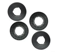 Desiumite Lot de 4 filtres à charbon actif pour hottes CIARRA modèles CBCS5913A CBCB5913A CBCS5913D CBCF005 Purificateur d'air de cuisine Noir