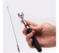 Desiumite Lot de 4 outils de ramassage magnétiques télescopiques : extensibles de 12,7 à 76,2 cm avec tête magnétique puissante de 4,5 kg, récupération flexible pour boulons, écrous, vis, noir moyen