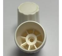 Desiumite Lot de 4 valves thermostatiques pour radiateur - Volant rotatif pour collecteur de chauffage au sol - Filetage M30 x 1,5, plastique, noir et blanc (blanc)