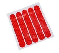 Desiumite Lot de 5 autocollants réfléchissants résistants à l'eau pour trottinette électrique ES1 ES3 ES4 E22 E25 - Décalques de sécurité pour visibilité nocturne pour sports de plein air (rouge)