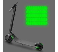 Desiumite Lot de 5 autocollants réfléchissants résistants à l'eau pour trottinette électrique ES1 ES3 ES4 E22 E25 - Décalques de sécurité pour visibilité nocturne pour sports de plein air (vert)