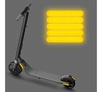 Desiumite Lot de 5 autocollants réfléchissants résistants à l'eau pour trottinette électrique ES1 ES3 ES4 E22 E25 - Décalques de sécurité pour visibilité nocturne pour sports de plein air (orange)