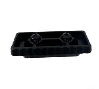 Desiumite Lot de 5 pieds de montage pour système d'emballage | Raccords de fixation en plastique ABS 75 x 30 mm | pour une installation facile avec des vis ou | Compatible avec Packout (noir)