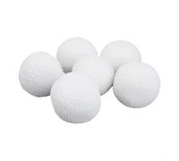 Desiumite Lot de 6 balles en éponge réutilisables pour baignoires, spas, piscines et aquariums, filtre flottant absorbant l'huile lavable de 7,6 cm avec lotion de graisse semblable à une moustache