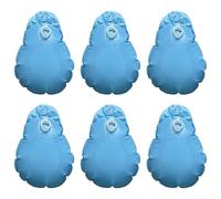 Desiumite Lot de 6 poids de bâche de piscine avec crochets pour couvertures de piscine hors sol - Sacs à eau en PVC avec joint anti-fuite, forme de larme, 22,9 x 34,8 cm une fois rempli, bleu (bleu