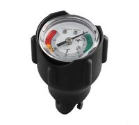 Desiumite Manomètre gonflable noir 30 PSI / 2 bar pour planche de surf radeau avec deux unités et mouvement en cuivre pur, outil de mesure d'air portable pour plongée sous-marine