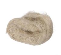 Desiumite Matériau de nidification en jute naturelle pour oiseaux, literie en fibre douce de 40 g pour canaris, colombes et espèces aviaires, favorise le comportement de reproduction (1 pièce (40 g)