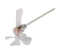 Desiumite Moulin à vent à énergie éolienne pour usage éducatif, turbine LED rouge auto-lumineuse en plastique de 20 cm avec rotation à 360 degrés, compatible avec les énergies renouvelables Science de