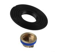 Desiumite Noyau de vidange de sol à diamètre variable pour salle de bain, couvercle de drainage d'égout découpable avec joint haute résistance, outil d'installation, s'adapte à la plupart des sols