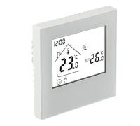Desiumite Panneau thermostat programmable pour chauffage au sol électrique et chaudières murales, boîtier ABS blanc 86 x 86 mm avec programmation hebdomadaire, sol et ambiance (chauffage électrique)
