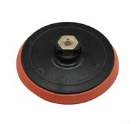 Desiumite Patin de polissage pour meuleuse d'angle avec filetage M14, 115 mm et 125 mm, pour pierre, bois, métal, polisseuse de meubles, rouge et noir, 11,4 cm