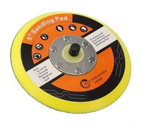 Desiumite Patin de ponçage de 125 mm pour ponceuse pneumatique, plaque de support auto-agrippante avec filetage de 8 mm (5/16"-24 UNF), accessoire d'outil abrasif en polyuréthane