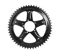 Desiumite Pignon de chaîne pour moteur d'entraînement BBS01 BBS02 44T 46T 48T Acier ABS Noir (44T)