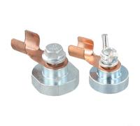 Desiumite Pince de sol de soudage | Outil de mise à la terre magnétique pour une connexion rapide à la terre | Compatible avec les poteaux métalliques, piliers, balustrades, tables de soudage | (petit