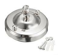 Desiumite Plaque de crochet vintage pour lustre suspendu, capacité de charge de 10 kg, kit de suspension en fer avec matériel de montage, compatible avec (chromé)