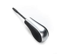 Desiumite Pommeau de levier de vitesse pour série 3 E46 E39 Série 5 E60 Série 7 E38 X3 E83 Z3 E36 pour X5 E53, tête ronde, poignée de levier de vitesse argenté, construction ABS PC, pour une