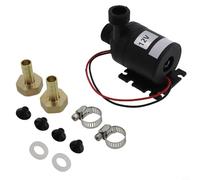 Desiumite Pompe à eau submersible sans balais CC 12 V 800 l/h, système de circulation à faible bruit avec buses en laiton pour aquarium, bassin, fontaine réservoir