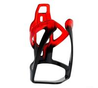 Desiumite Porte-bouteille en polycarbonate pour vélo de route et VTT, cage d'hydratation durable, bords lisses, résistant aux rayures, s'adapte à toutes les bouteilles standard (rouge et noir)