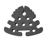 Desiumite Porte-outils pour étau de fixation de mouches en EVA pour accessoires de pêche à la mouche, plateau à outils compact avec rangement à sangles, station en mousse souple durable 9 x 7 cm