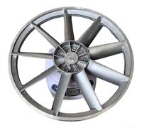 Desiumite Poulie de moteur de compresseur d'air de rechange en aluminium de 350 mm, poulie de courroie de pompe à air avec diamètre intérieur conique de 28 à 29 mm, compatible avec les courroies de