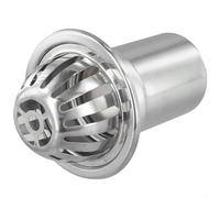 Desiumite Protection de gouttière en acier inoxydable pour systèmes de drainage extérieurs - Couvercle anti-blocage pour balcons, jardins et terrasses - Résis(rond, 10,2 cm)