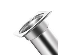 Desiumite Protection de gouttière en acier inoxydable pour systèmes de drainage extérieurs - Couvercle anti-blocage pour balcons, jardins et terrasses - Résis(carré, 7,6 cm)