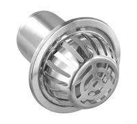 Desiumite Protection de gouttière en acier inoxydable pour systèmes de drainage extérieurs - Couvercle anti-blocage pour balcons, jardins et terrasses - Résis(rond, 12,7 cm)