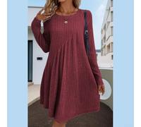 Desiumite Pull Côtelée pour Femme Hiver Tissu Doux Pull Côtelée pour | Manches longues, col rond, tissu stretch, coupe pour slim, idéal hiver